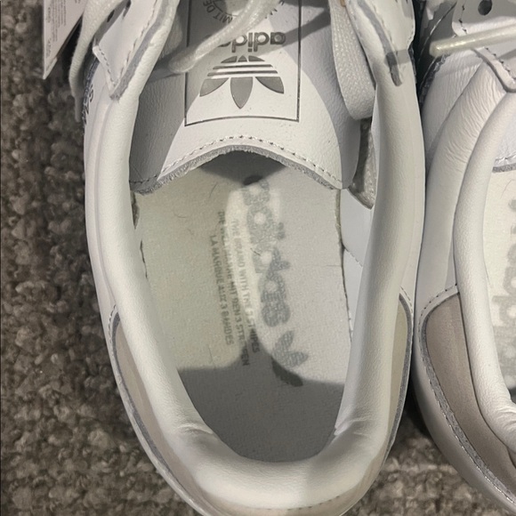 Adidas Samba White and Silver Sneakers Size 9 - Picture 5 of 6